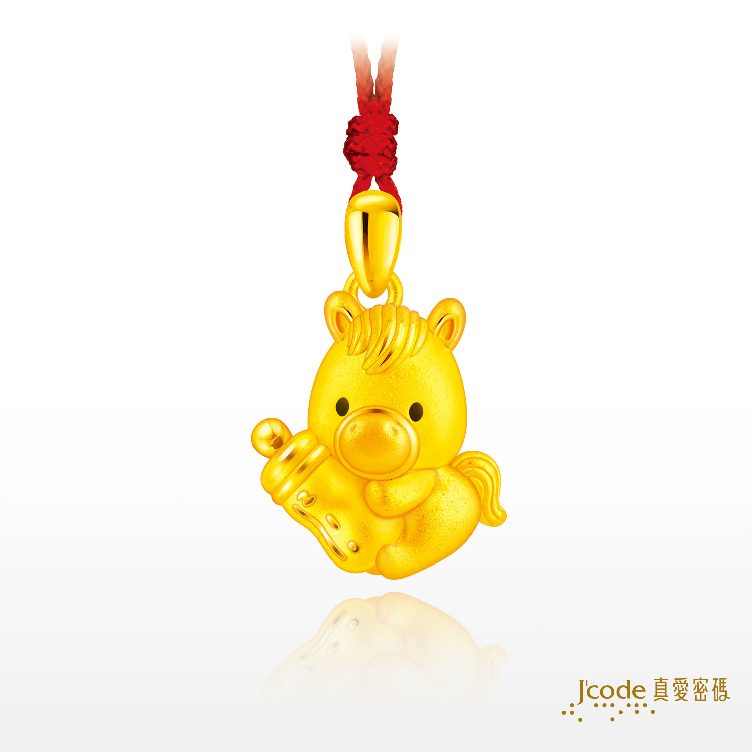 奶瓶馬寶貝(硬金)墜子