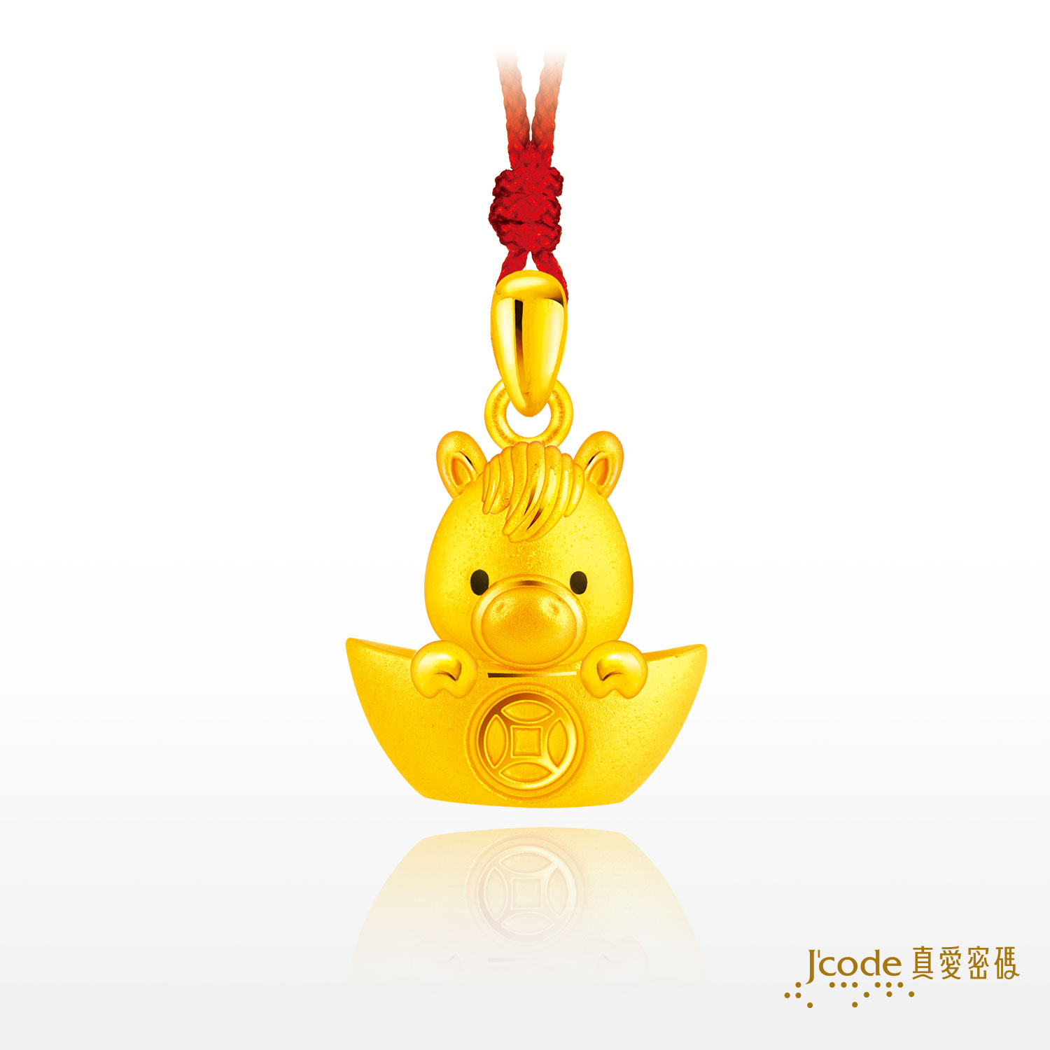 旺財馬(硬金)墜子