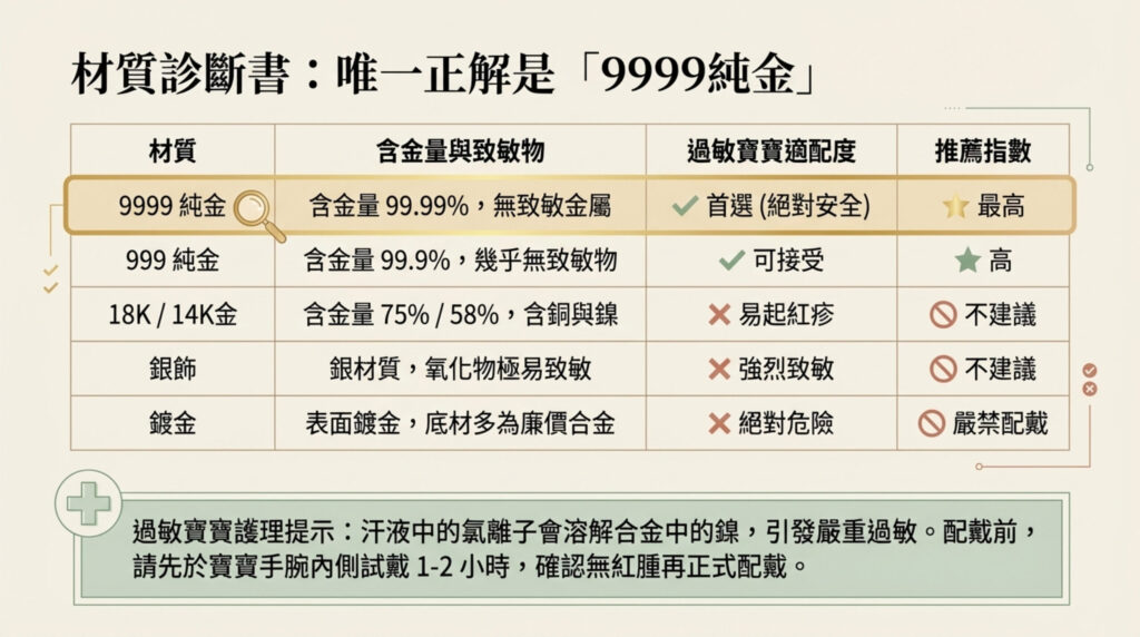 選購彌月金飾要避免的誤區